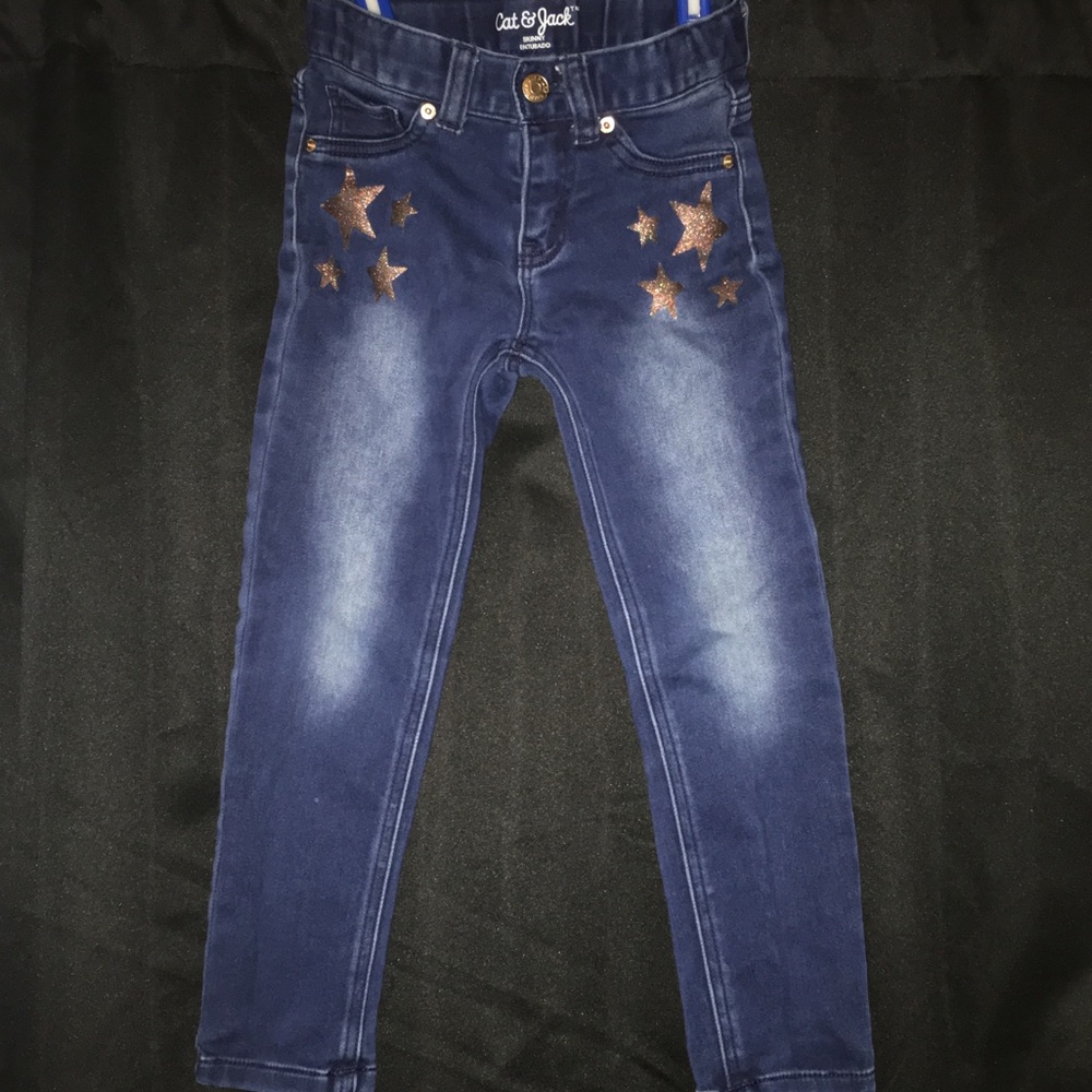 Little Girls Star skinny jeans